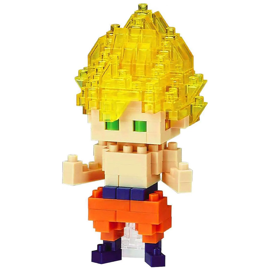 Toy Puzzle NANOBLOCK Dragon Ball - Son Goku Süper Saiyan Yapı Bloğu NBDB007