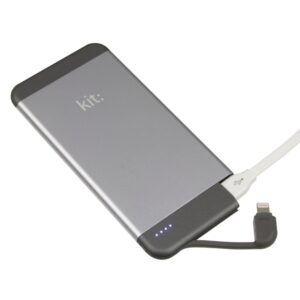 Power Bank 4100mAh KIT dahili Lightning kablo PWRIP6GR uzay grisi