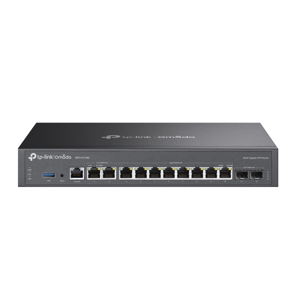 TP-LINK Omada Multi-Gigabit VPN Router ER7412-M2 siyah
