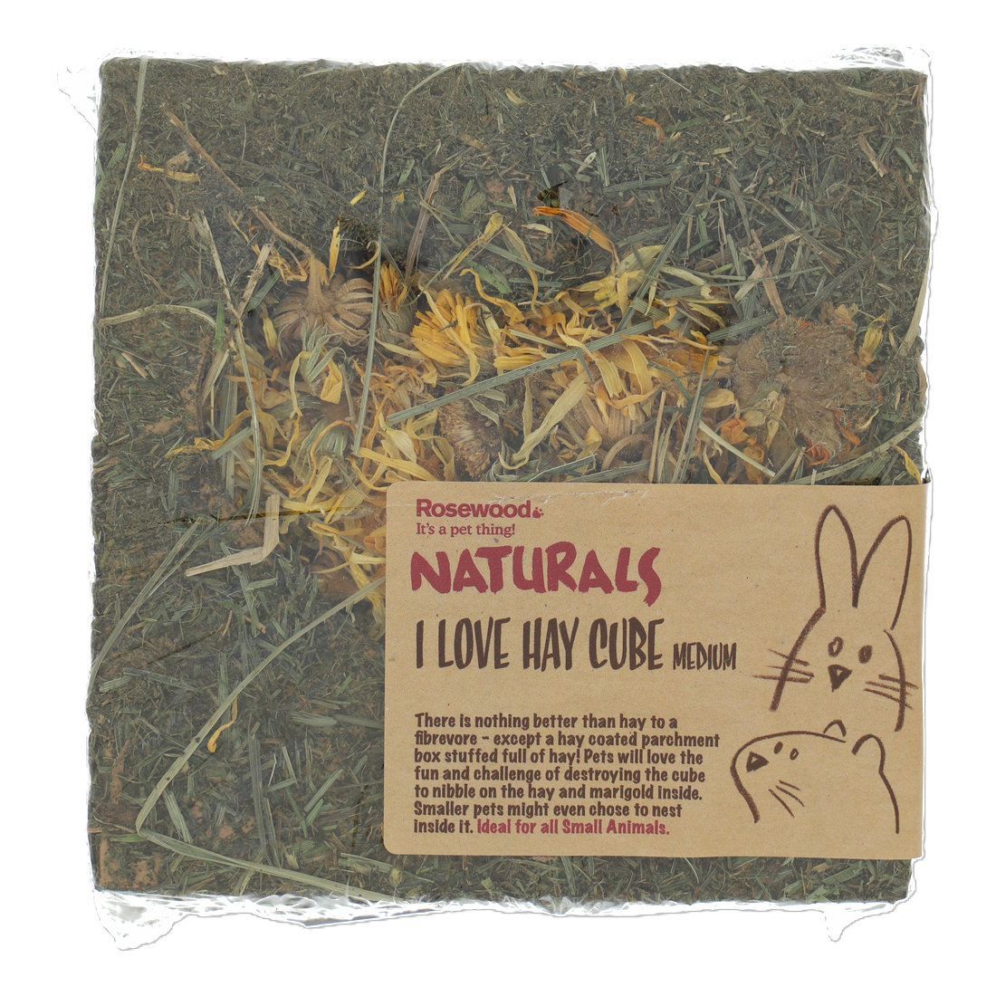 ROSEWOOD Naturals I Love Hay Cube Orta