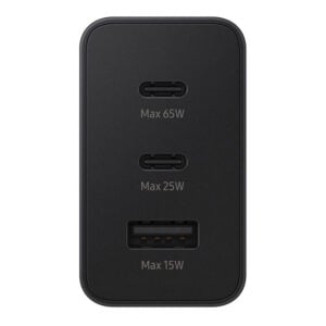 SAMSUNG EP-T6530NBEGGB UK Siyah 3 Yollu USB-A/USB-C Duvar Şarj Cihazı (PD)