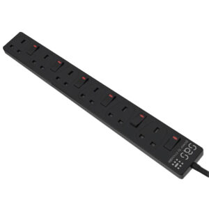 SAS 150-11-114 Siyah UK 6’lı 1.4m Çoklu Priz 6 Anahtar