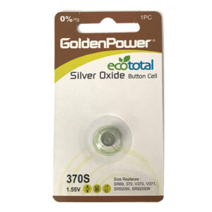 Silver Oxide Düğme Pil 1.55V 370 GOLDENPOWER