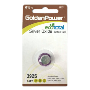 Silver Oxide Düğme Pil 1.55V 392 SR41 GOLDENPOWER