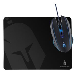 SPARTAN GEAR Phalanx Kablolu Gaming Optik Mouse + Siyah Mouse Pad