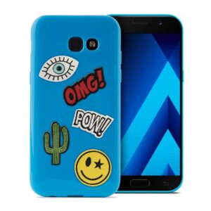 Samsung Galaxy A5 (2017) PURO Patch Mania Kılıf + 5 Yama SGGA517PM1BLUE mavi