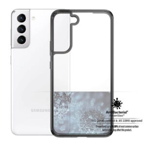 Samsung Galaxy S22 PANZERGLASS Sert Arka Kapak Kılıf 0371 siyah/şeffaf