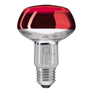 Spot Lamba R80 60W E27 G.E. 91528 Kırmızı