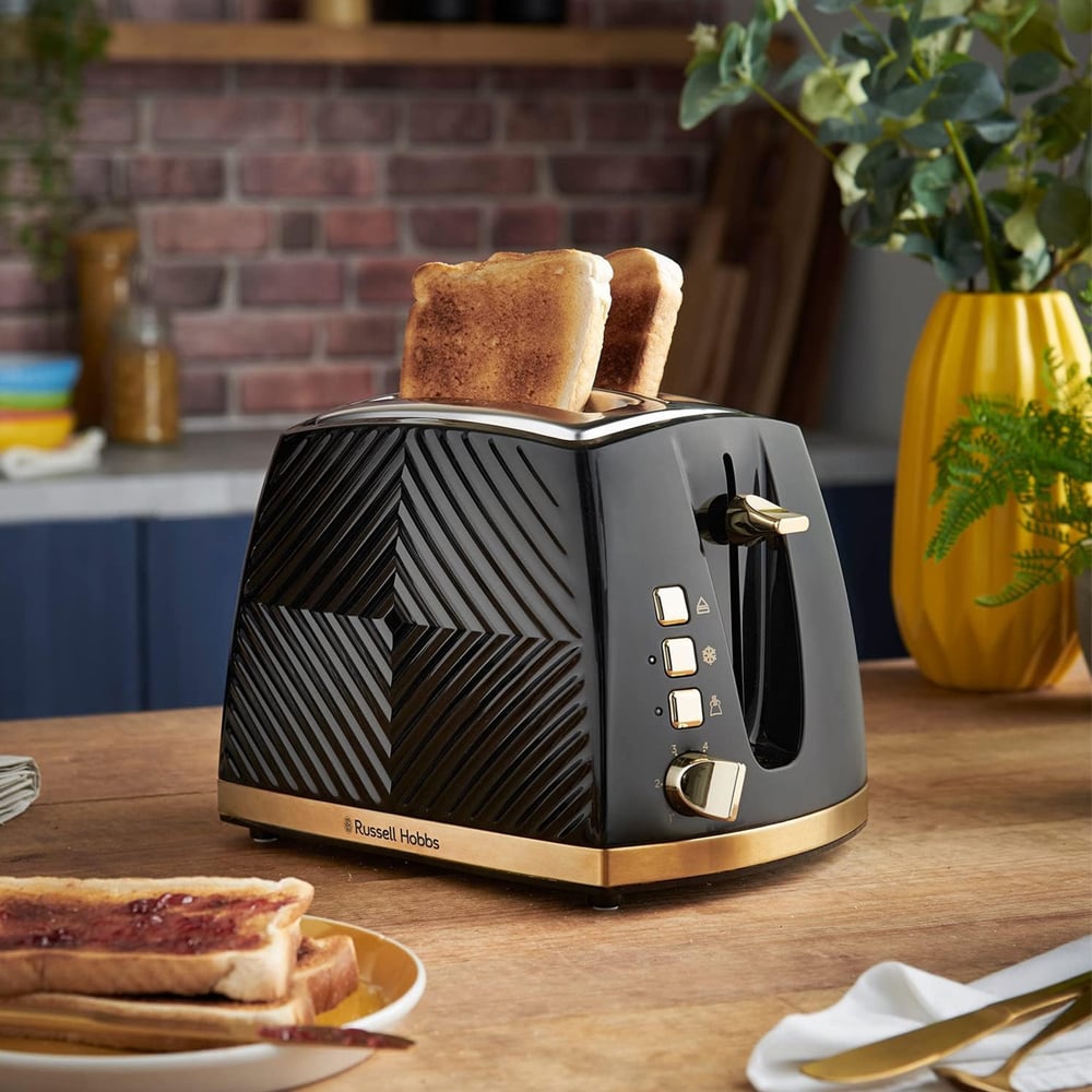 Toaster RUSSELL HOBBS Groove 2S 26390 black
