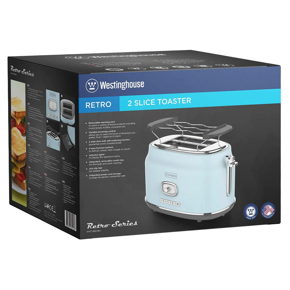 Toaster WESTINGHOUSE Retro WKTTB857BU blue