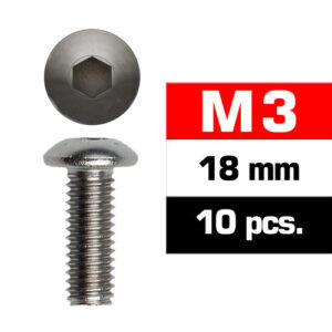 M3X18MM Düğme Başlı Vıda (10 Adet)