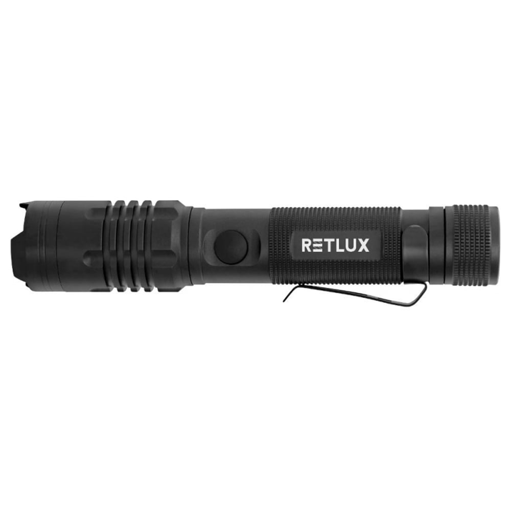 Şarjlı El Feneri RETLUX RPL 404 Siyah
