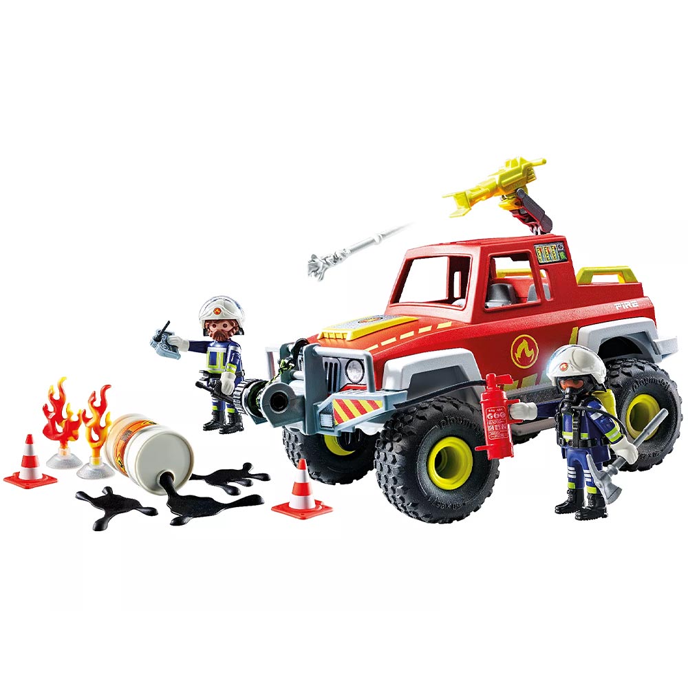 PLAYMOBIL Action Heroes Oyuncak: İtfaiye Kamyonu 4x4 71824