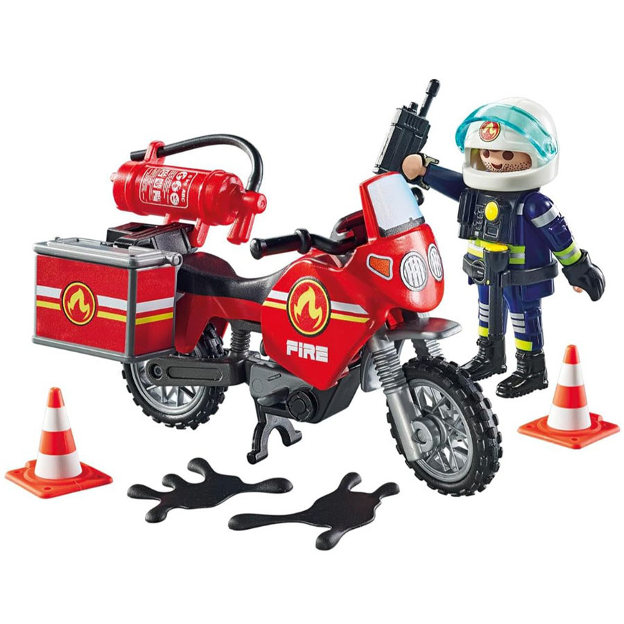 PLAYMOBIL Action Heroes Oyuncak: İtfaiye Motosikleti 71466