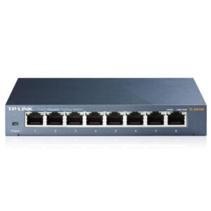 TP-LINK TL-SG108 Siyah 8 Port 10/100/1000Mbps Masaüstü Switch Hub