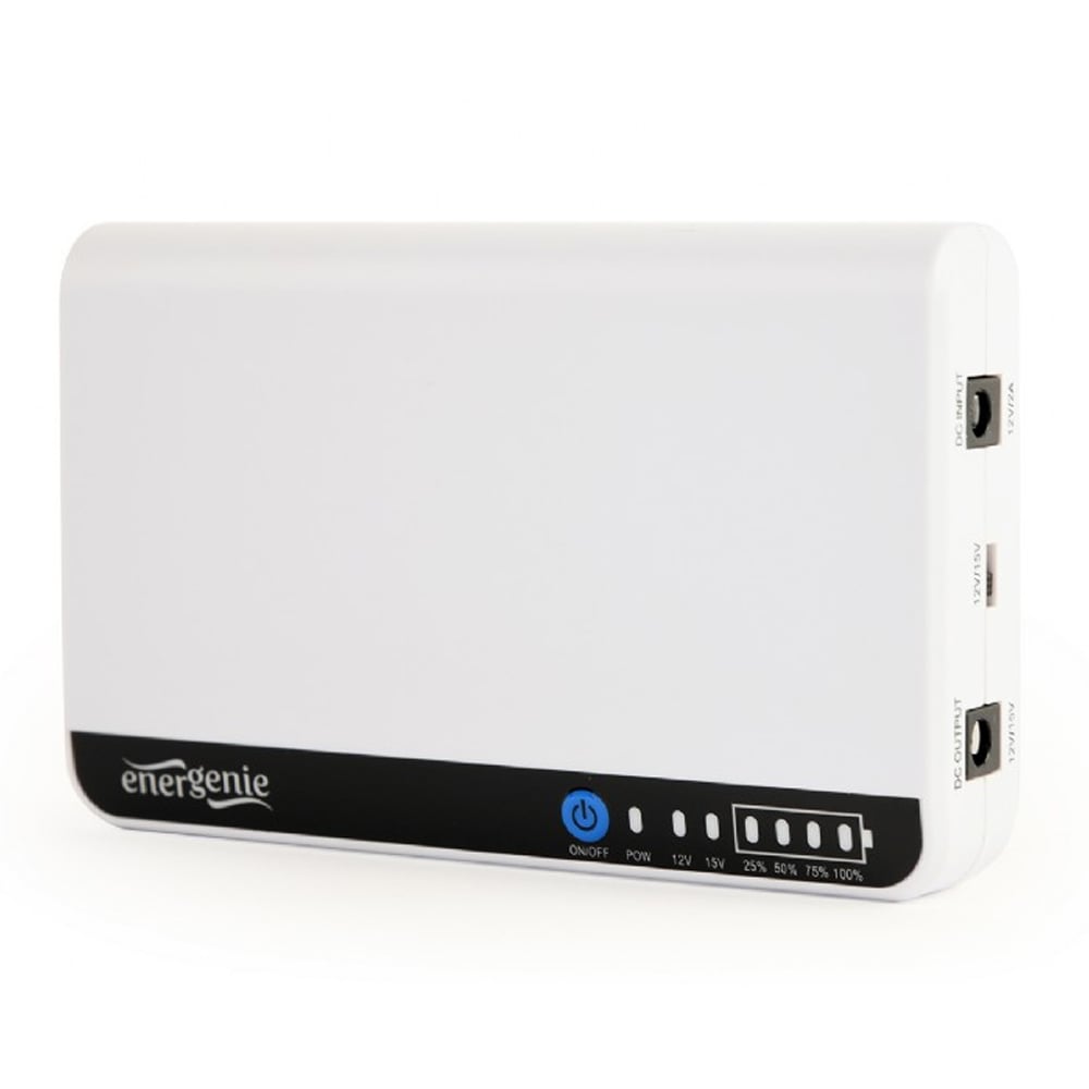 DC Cihazlar için UPS 18W ENERGENIE EG-UPS-DC18 beyaz