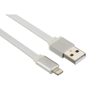 USB-A Erkek/Lightning Erkek Kablo 1M KIT IP5USBALUWH Beyaz