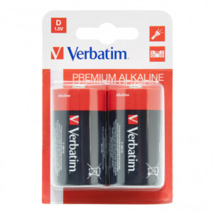 VERBATIM 49923 Premium Alkalin Pil 1.5V D 2 Adet