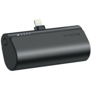 Veger 5000mAh Power Bank FastCharger PlugOn L (PD) V0556P Siyah