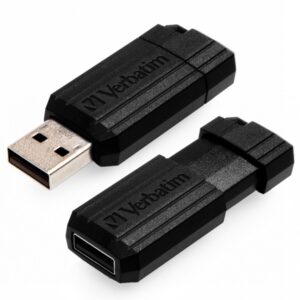 Verbatim PinStripe 128GB USB 2.0 Bellek Çubuğu Siyah 49071