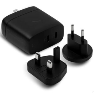 Wall Charger 2x USB-C (PD) 67W Hızlı GaN 2-yollu NATIVE UNION siyah