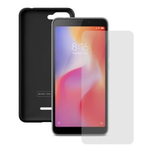 Xiaomi Redmi 6A Kılıf MADE FOR MI WICASEREDMI6A Siyah + Ekran Koruyucu
