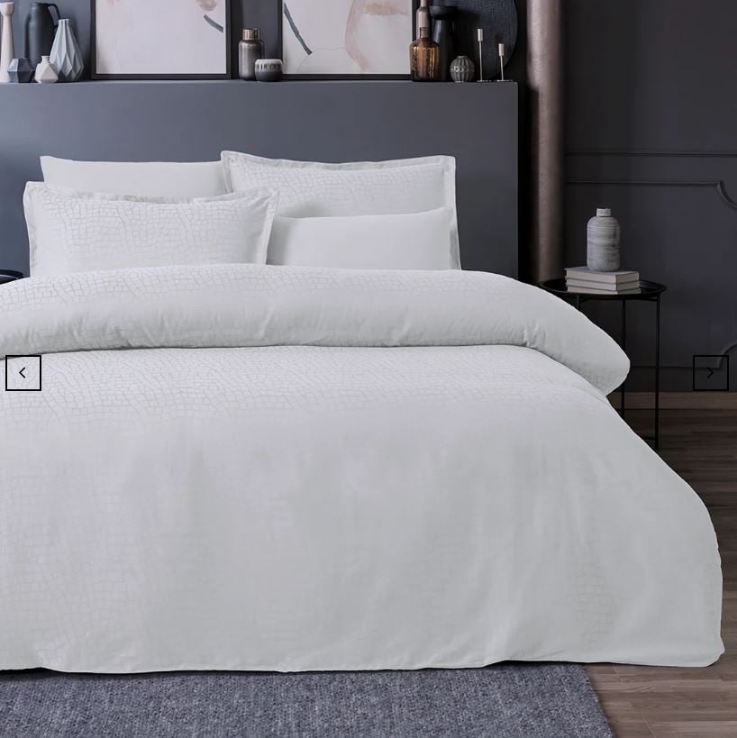 200x220 Saten Nevresim Takımı Adelya Gri Coın