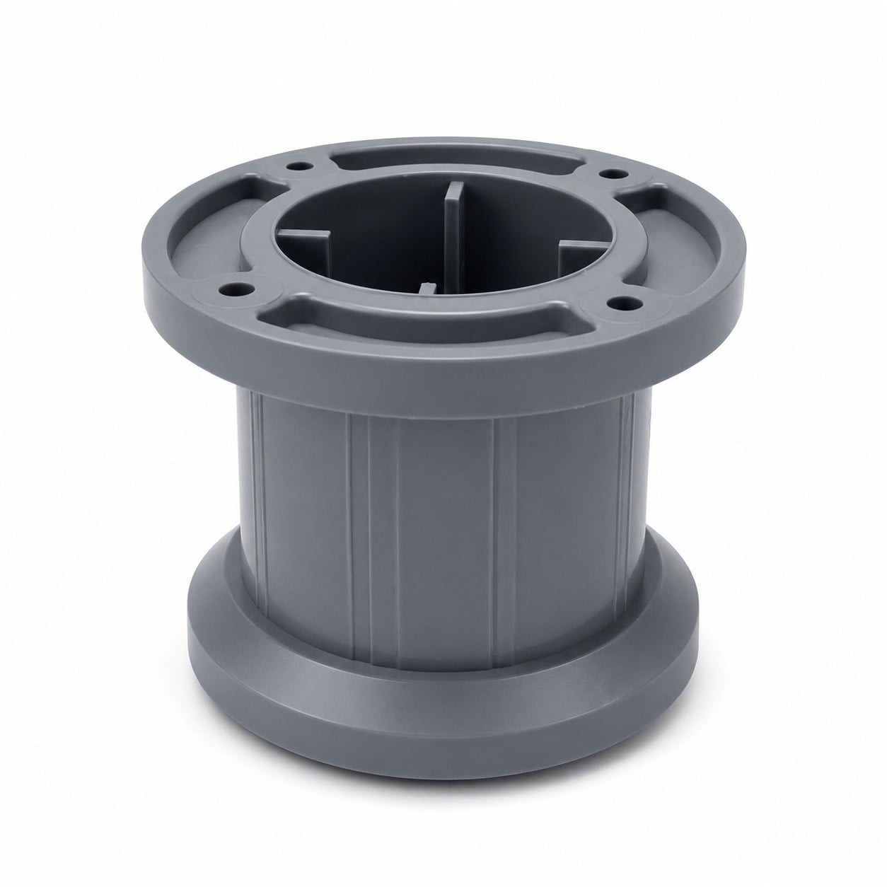Plastik Yuvarlak Ayak Dişli Sur 50mm Gri