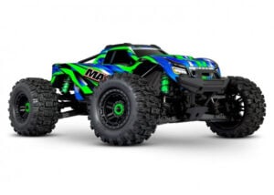 Traxxas Wide-MAXX 1:10 RTR TSM SR VXL4S ESC piller/şarj cihazı olmadan 1/10 Canavar Kamyon Fırçasız YEŞİL