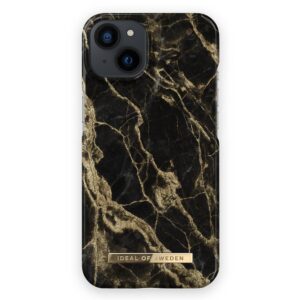 iPhone 13 için IDEAL Marble IDFCSS20-I2161-191 Altın Duman Arka Kapak Kılıf