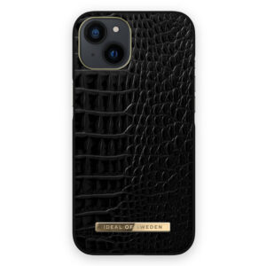 iPhone 13 için IDEAL OF SWEDEN Neo Noir Croco Arka Kapak Kılıf IDACAW20-I2161-236 siyah