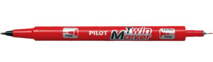Pilot Twin Market Kalıcı Kırmızı
