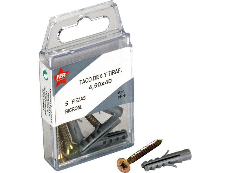 Fer 5Adet Rowblux 6Mm ve Vidalar 4.50X40