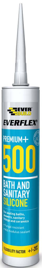 Ever Build 500 Banyo Ve Sıhhi Tesisat Silikonu Beyaz 290Ml