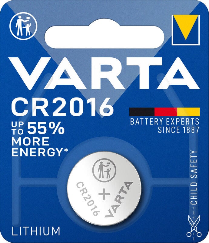 Varta Lithium Coin Cr2016 (Düğme Pil, 3V) 1'li Paket