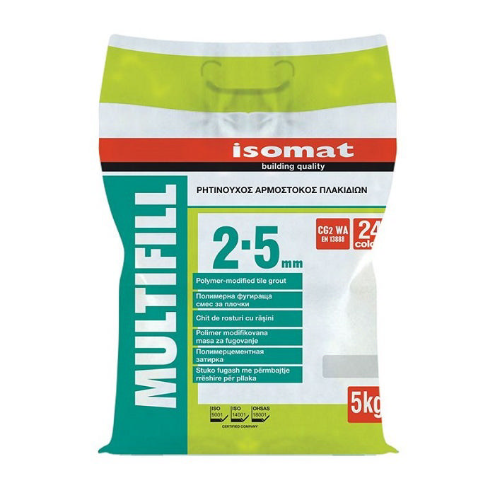 Isomat Renkli Çimento Bazlı Fuga Dolgu Malzemesi Cg2 Beyaz 5Kg