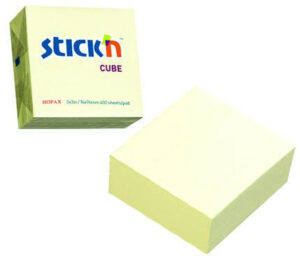 Stick'N 3X3 400 Sht Pastel Yel