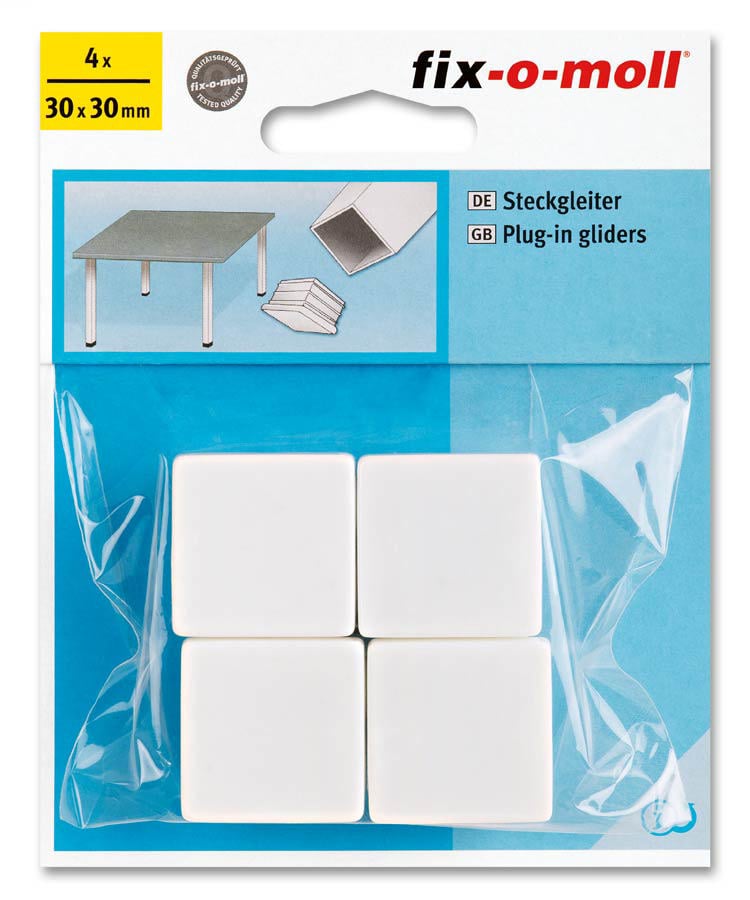 Fix Takma Kaydırıcı Beyaz 4'lü 30Mm