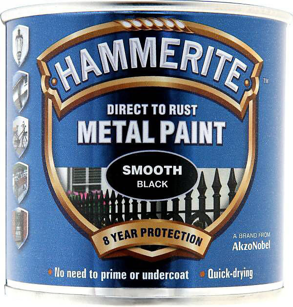 Hammerite Düz Siyah 250Ml