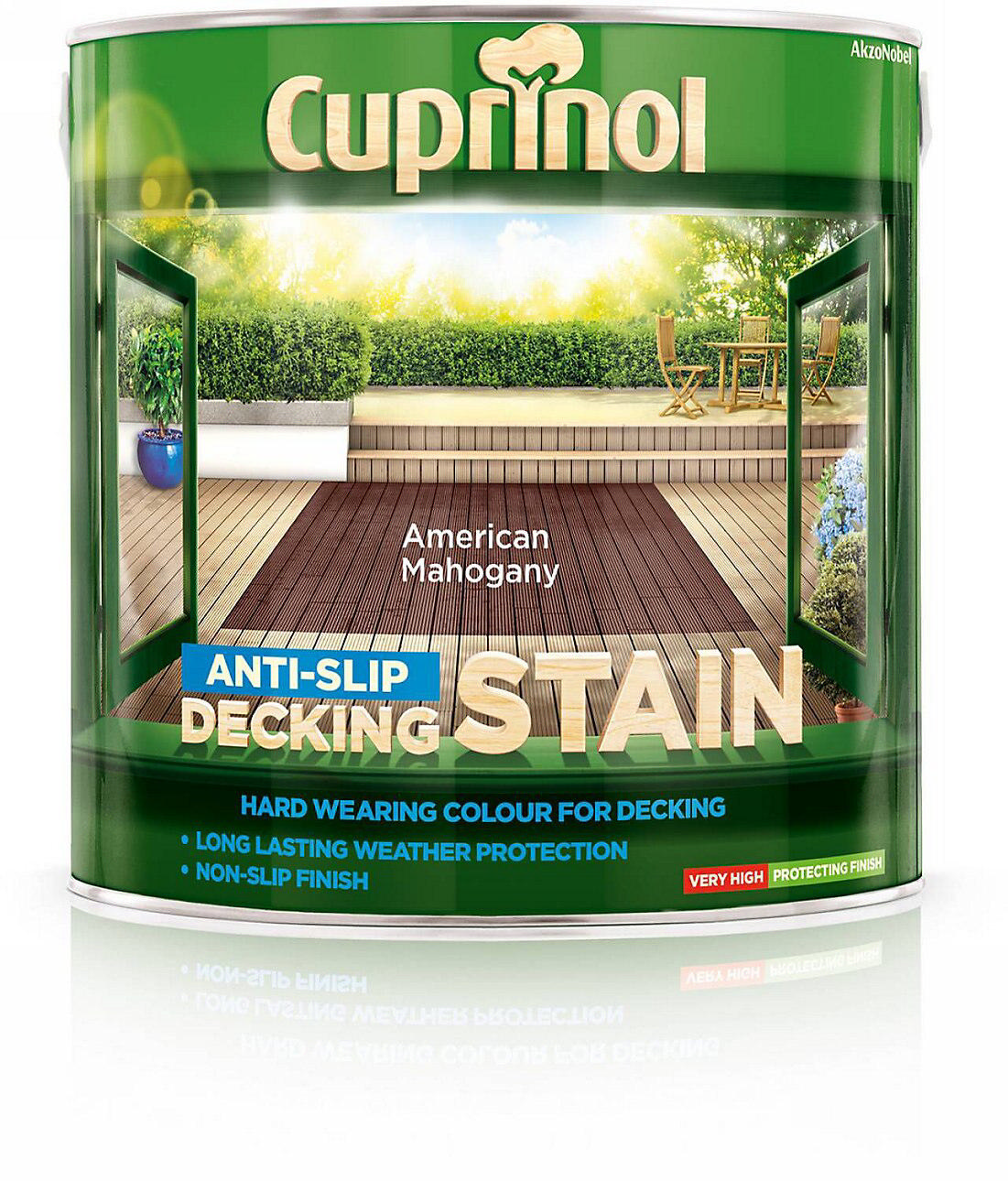 Cuprinol Ultra Dayanıklı Amerikan Mahagoni Kaymaz Deck Boyası 2.5L