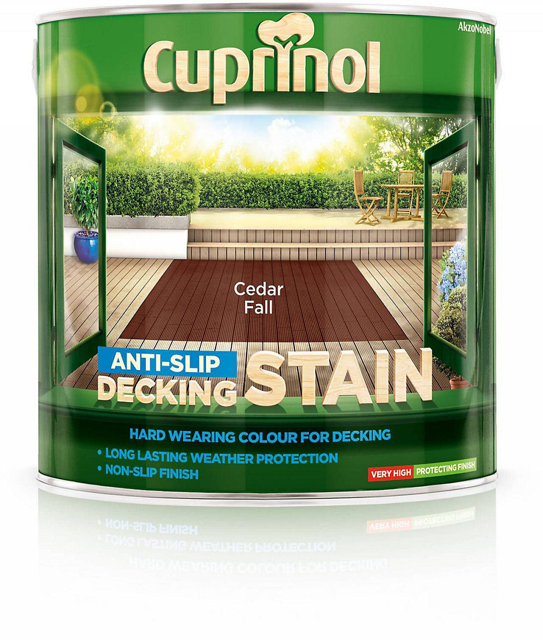 Cuprinol Cedar Fall Ultra Dayanıklı Kaymaz Deck Boyası 2.5L