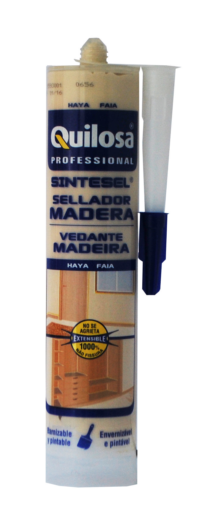 Quilosa Ahşap Derzler İçin Su Bazlı Dolgu Macunu Bej 300Ml