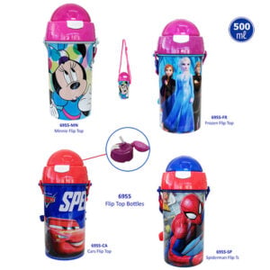 Disney Çeşitli Lentiküler Flip Üst Şişeler
