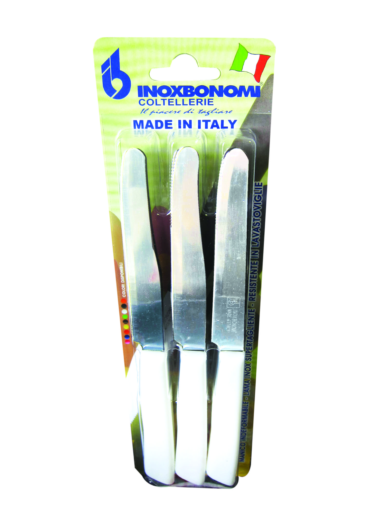 Inoxbonomi Sofra Bıçağı 6'lı Set-30006B Beyaz