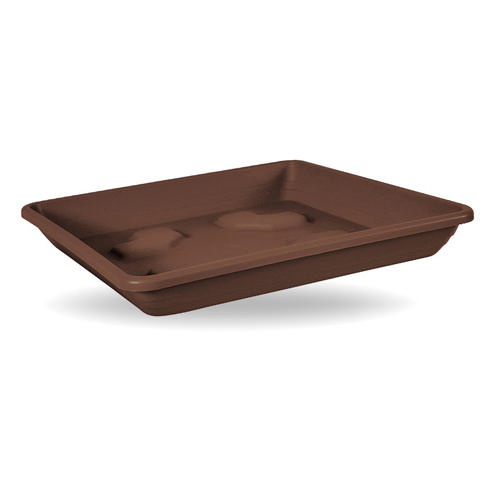 Veca Plastik Kare Tabak 30X30Cm Bronz
