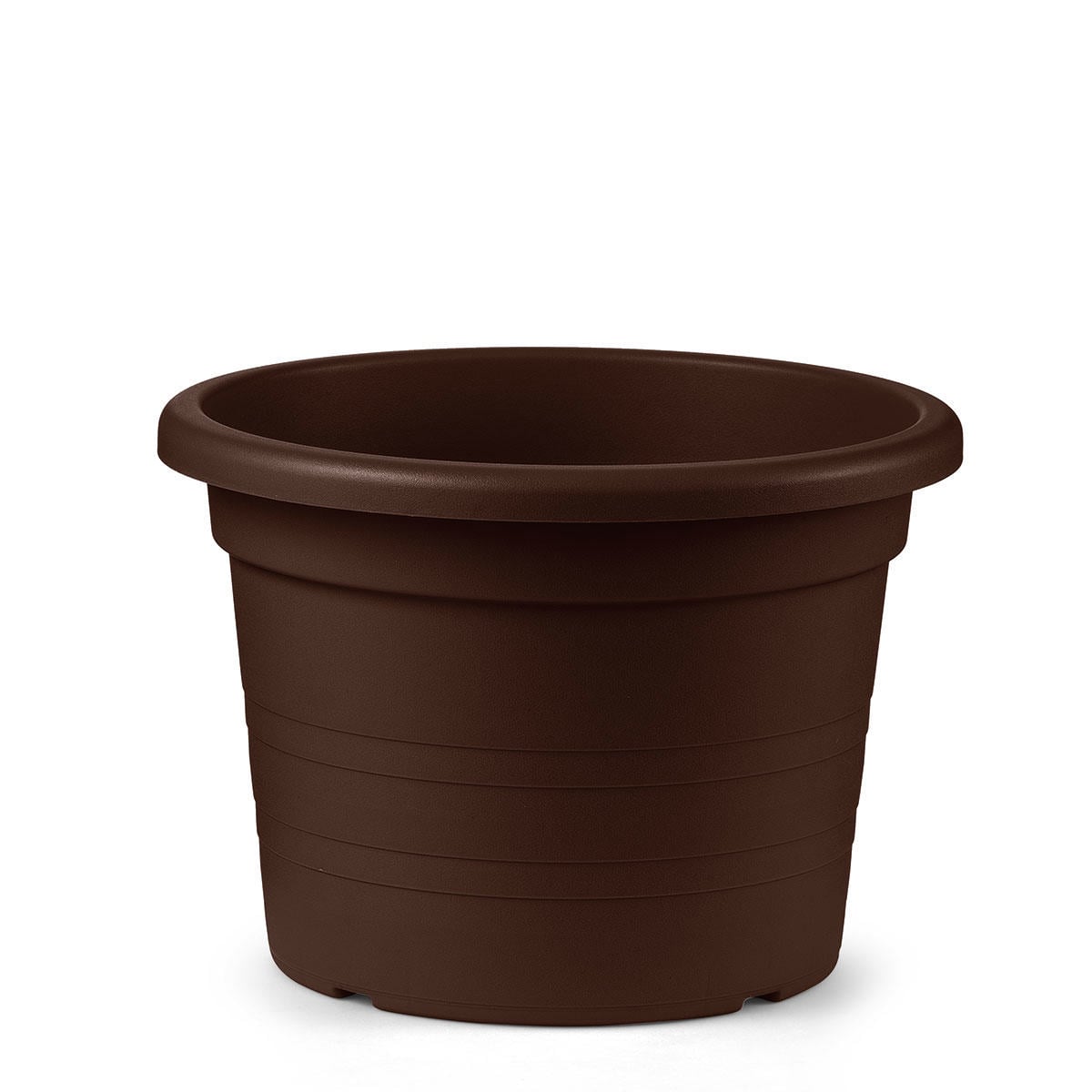 Veca Plastik Yuvarlak Saksı 16X11Cm Bronz