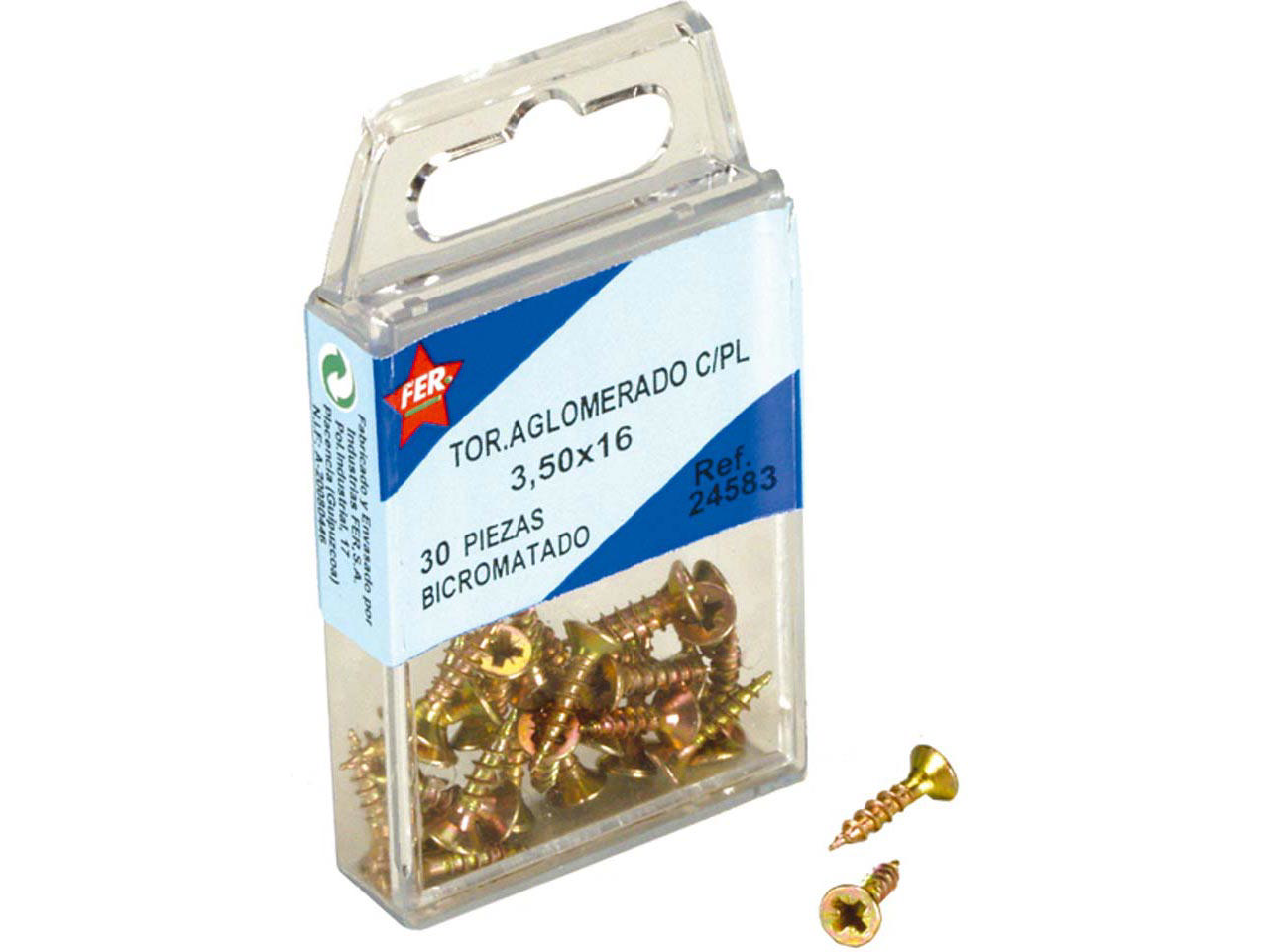 Fer 25'li Paket Altın Ahşap Vidası 3.5X20