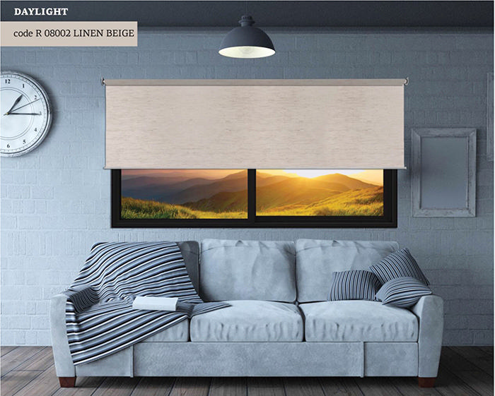 Stor Perde Gündüz Keten Bej 110X270Cm