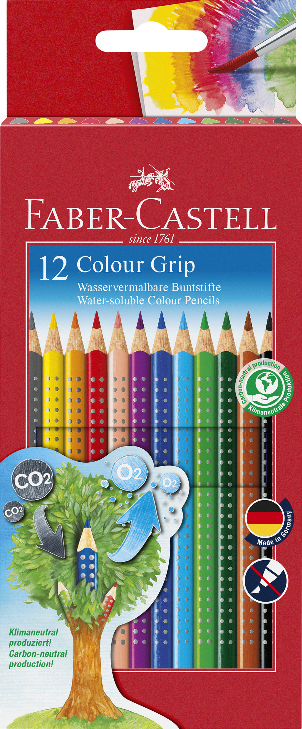 Faber Castell 0138385 Colour Grip Kuruboya Kalemi 12'li Set