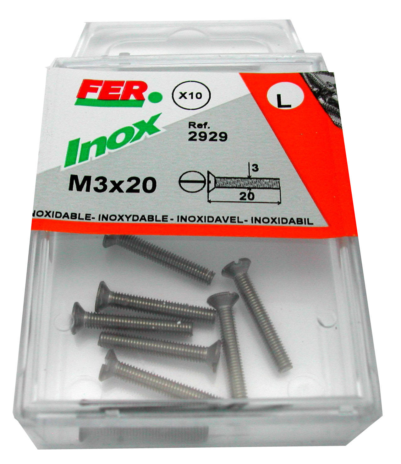 Fer 5Pcs Inox Ahşap Vidası 4,2X32